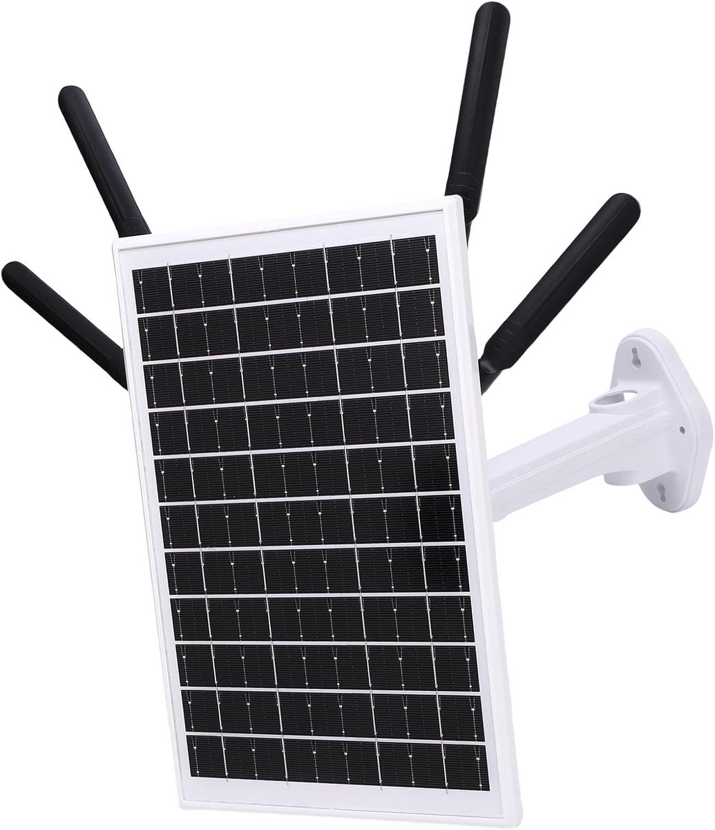 Zonne Router - Draadloos Internet - Buitenlocaties - Waterdicht IP66 - 12x7.5 Inch - Witte Antennes