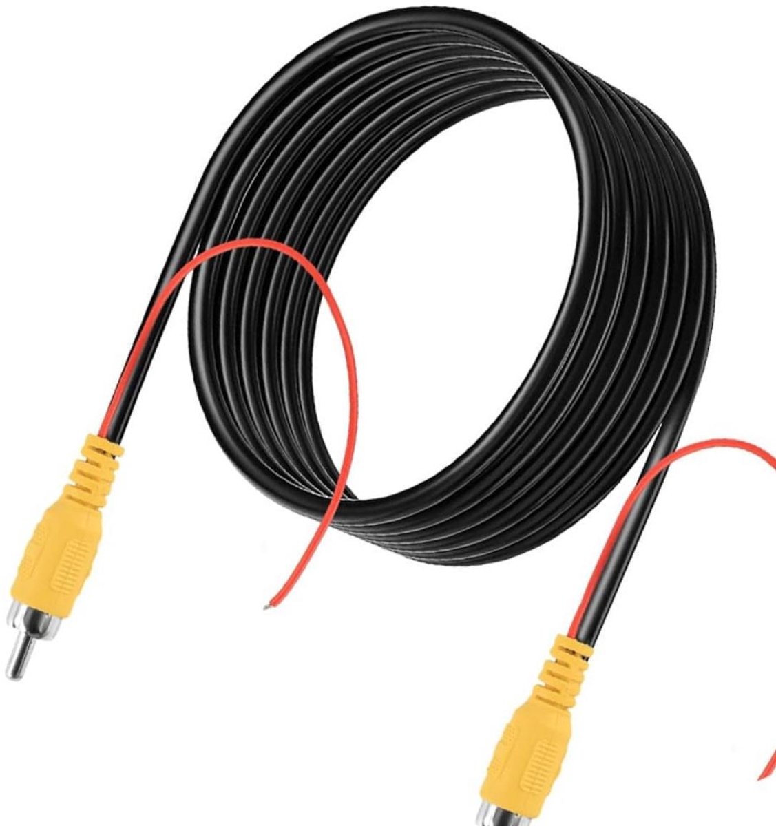 Backup Camera Kabel - RCA Video - 10m Uitbreidingskabel - 1 Stuk - Zwart