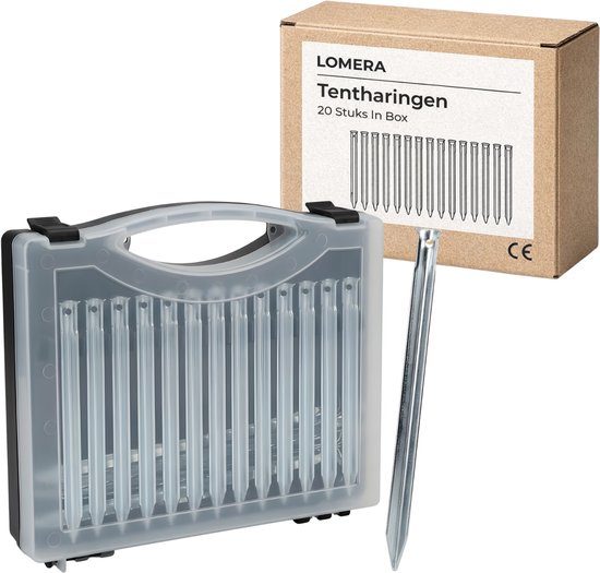 Lomera Tentharingen - Grondpennen - Tentharing - Tentpennen - Tent Haringen - Grondpen - Haringen Tent - Tent Pinnen - Stormharingen - Spijkerharingen - Tent Spijkers - Haringen voor Tent van Lomera — afbeelding 4