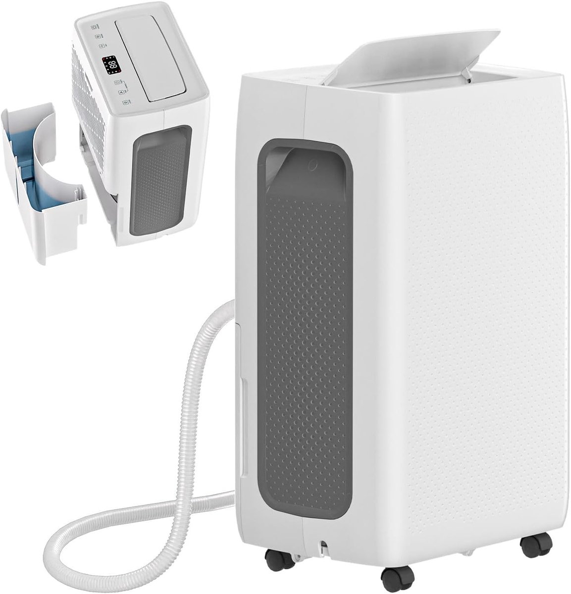 Luchtontvochtiger – Elektrische Luchtontvochtiger – Ontvochtiger – Vochtvreter – 26 Liter per 24 Uur – Geschikt voor 80 m³ – Stil Met LED-Display – 24-Uurs Timer Met Groot Waterreservoir