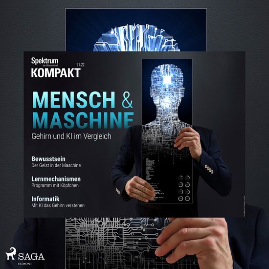 Spektrum Kompakt: Mensch und Maschine - Gehirn und KI im Ver ... - cover