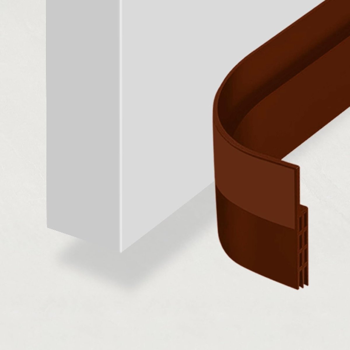 Zelfklevende Tochtstrip Voor Deuren – Silicone – 5,1 cm x 120 cm – Tochtwering – Geluidsisolatie – Voor Binnen- En Buitendeuren – 1 Rol – Bruin