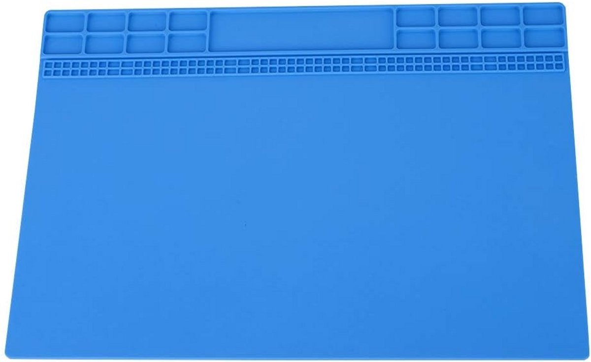 Hittebestendige siliconen isolatiepad 350x250 mm voor telefoons en computers