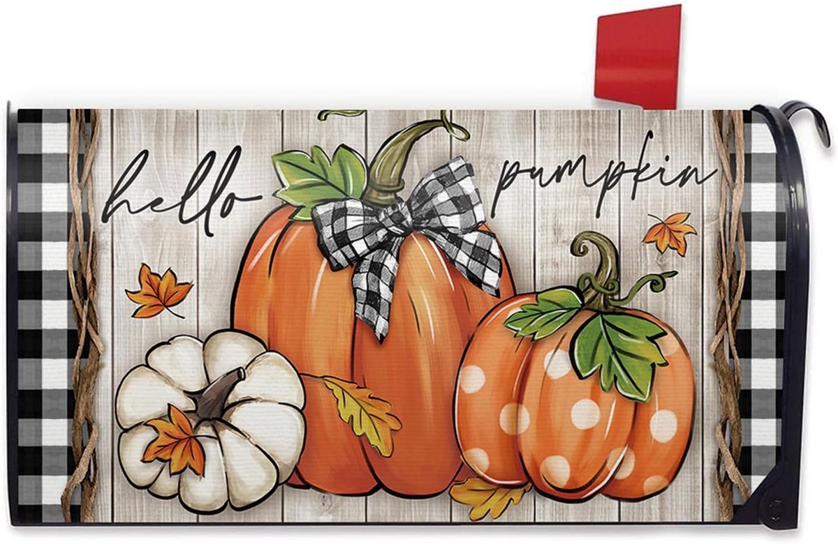 Herfst Pumpkin Brievenbus Cover - Decoratieve Magnetische Tuindecoratie voor Thanksgiving
