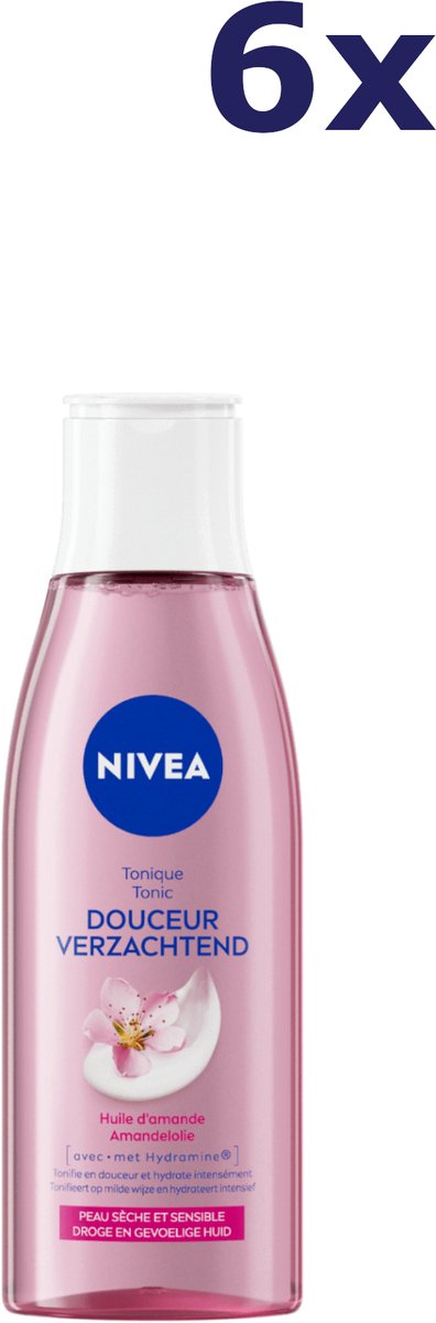 NIVEA Renigingstonic Verzachtend - 6 x 200 ml - Voordeelverpakking
