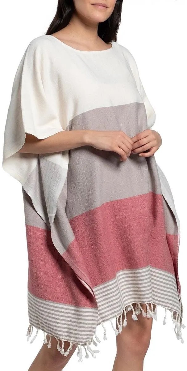 Strand En Sauna Tuniek Sultan Taupe Dusty Rose