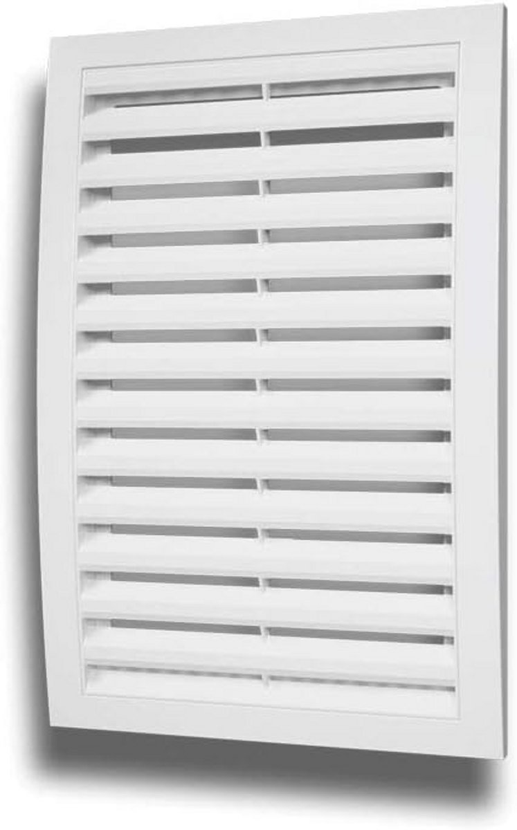 Weerbestendig Ventilatierooster 350x350mm Wit