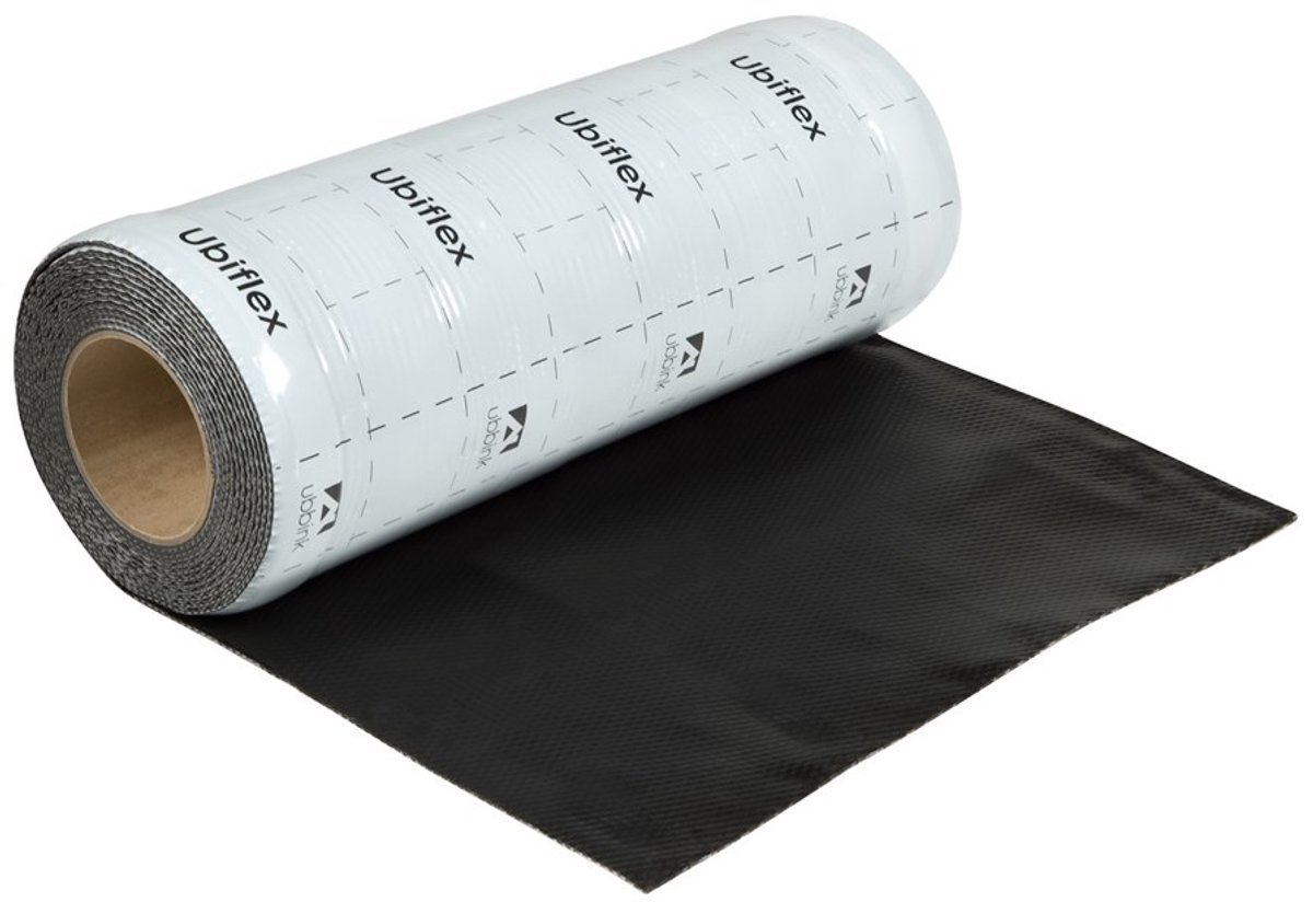 Ubiflex Finio loodvervanger 400 mm breed zwart – rol 5 meter