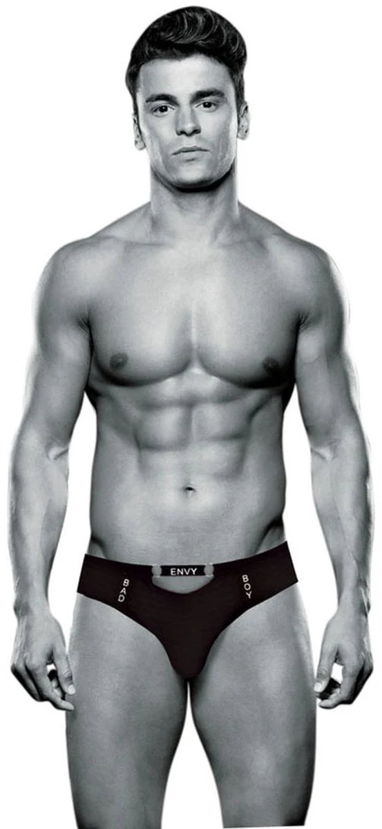 Envy - Bad Boy Thong - Heren sexy ondergoed - String voor mannen - Zwart, maat S/M