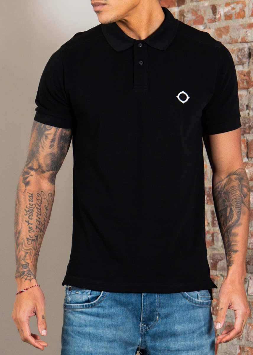 MA.Strum Mastrum pique polo - jet black