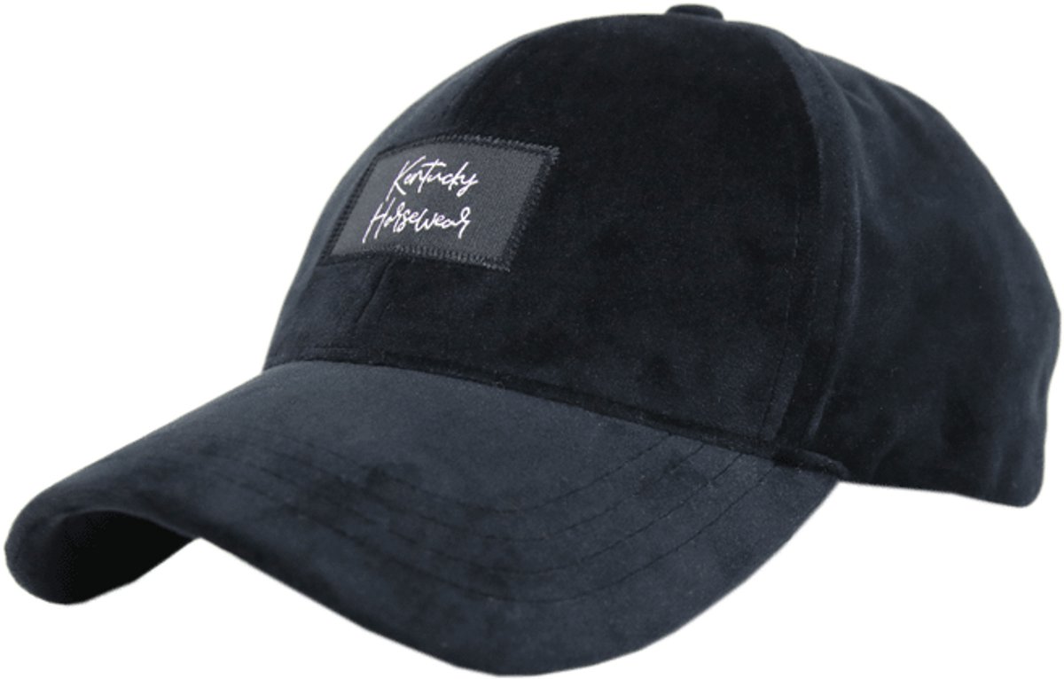 Kentucky Horsewear - Baseball Cap velvet zwart 'Sammy'