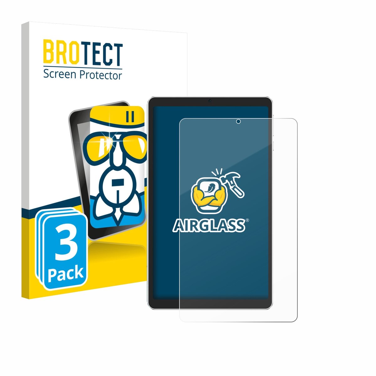 Screenprotector 3 Stuks voor Ulefone Tab A9 Pro Beschermglas transparant