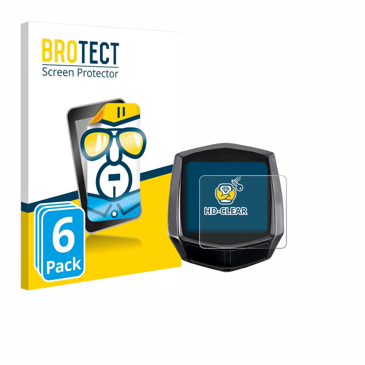 BROTECT - Screenprotector voor AMFUN L3-SJQ 3.61" - Folie Beschermfolie transparant 6 Stuks