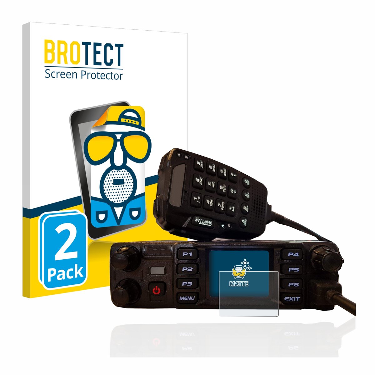 BROTECT - Screenprotector voor AnyTone AT-D578UV plus - Folie Beschermfolie matte 2 Stuks