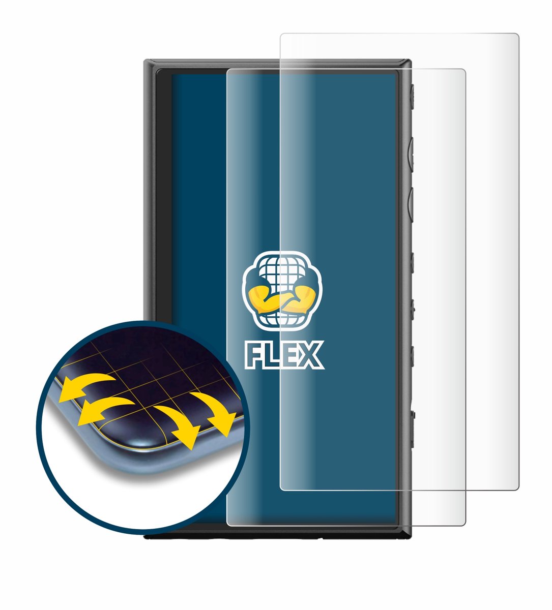 Mr.Shield Screen Protector voor Sony Walkman NW-A306 [3 stuks] 9H Gehard Glas Film Schermbeschermer, Krasbestendige, HD Doorzichtig