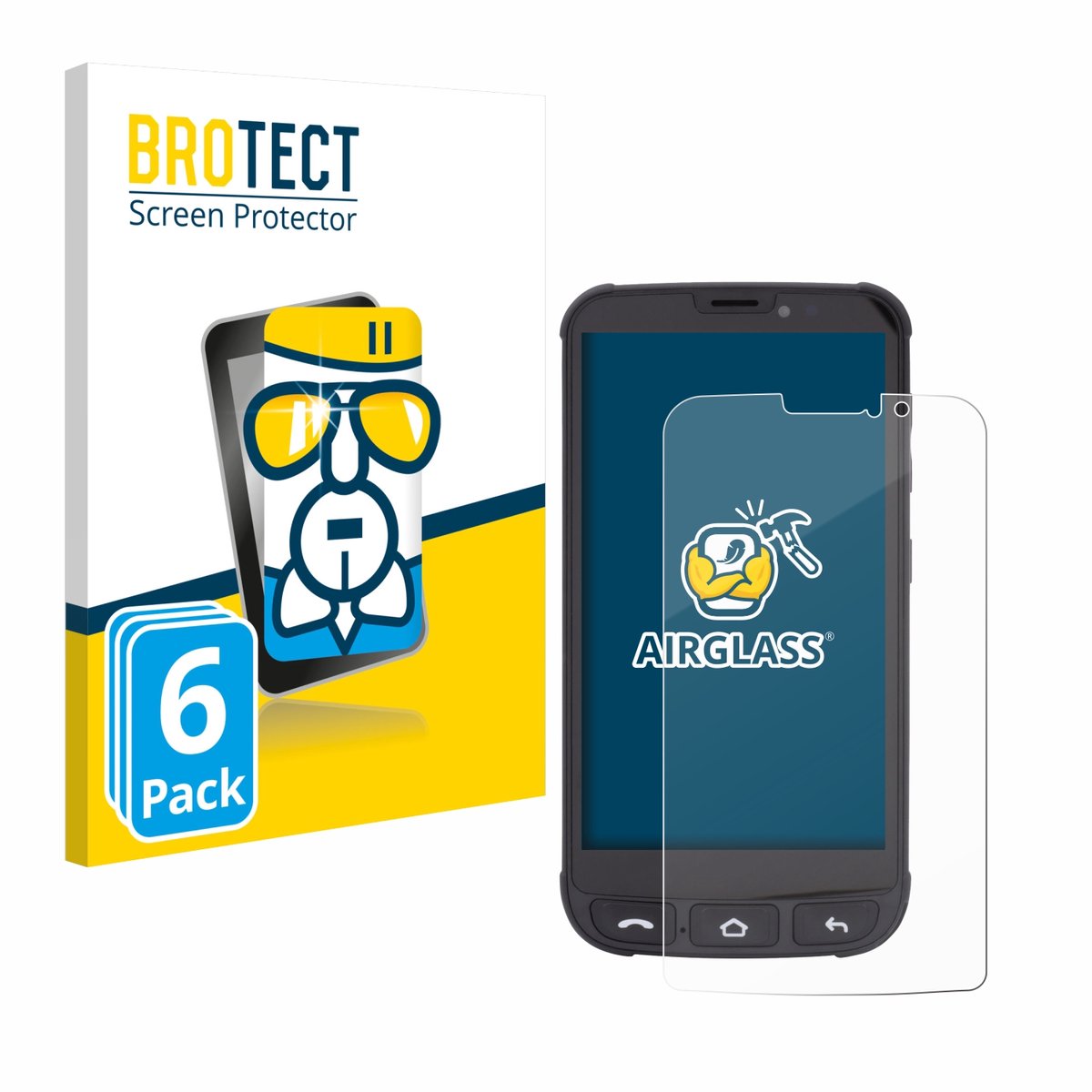 Screenprotector 6 Stuks voor Olympia Neo Mini Beschermglas transparant