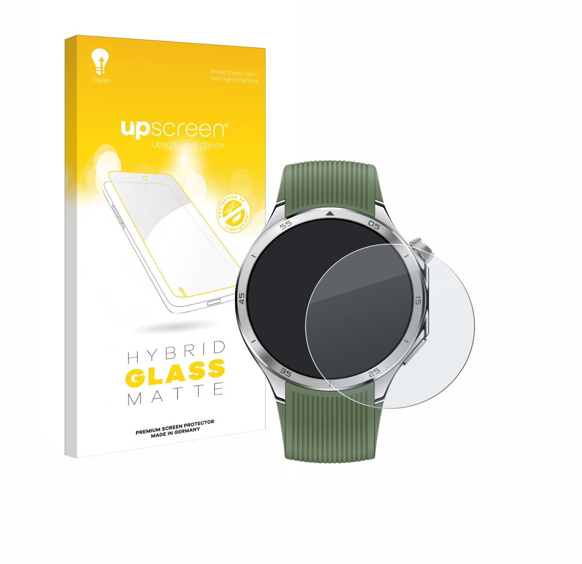 upscreen - Screenprotector voor OnePlus Watch 3 - Folie Beschermfolie Beschermglas matte