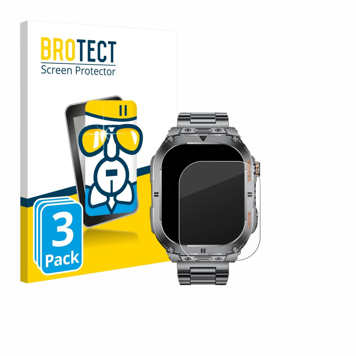 Screenprotector 3 Stuks voor SUNKTA EF9-A 2.13" Beschermglas transparant