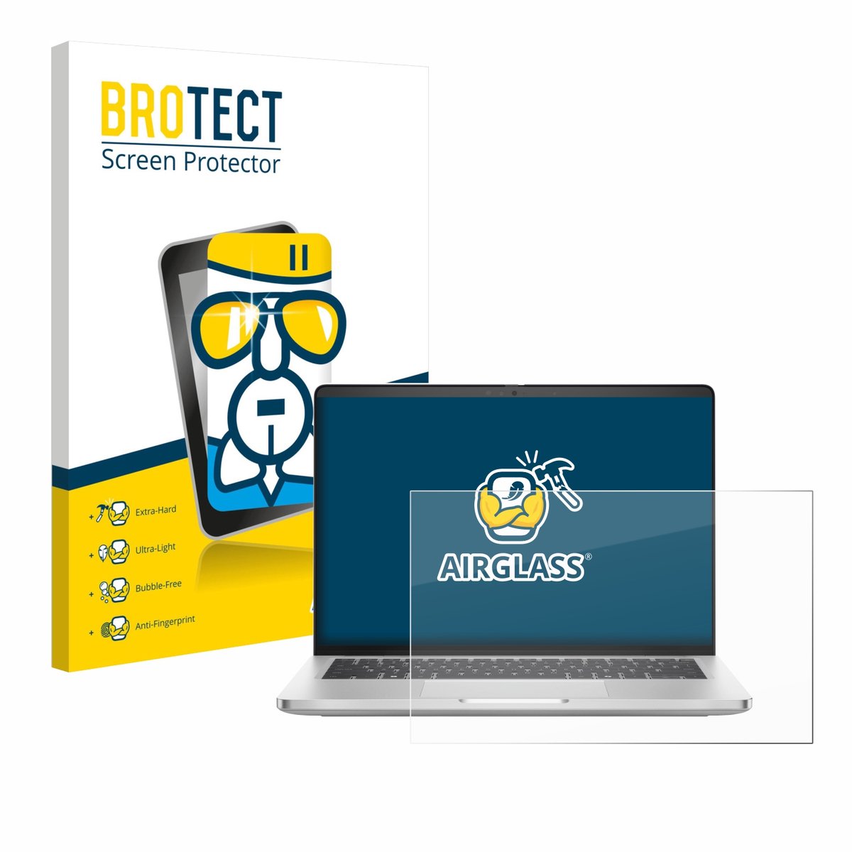 Screenprotector voor Dell Pro 14 Plus PB14250 Beschermglas transparant