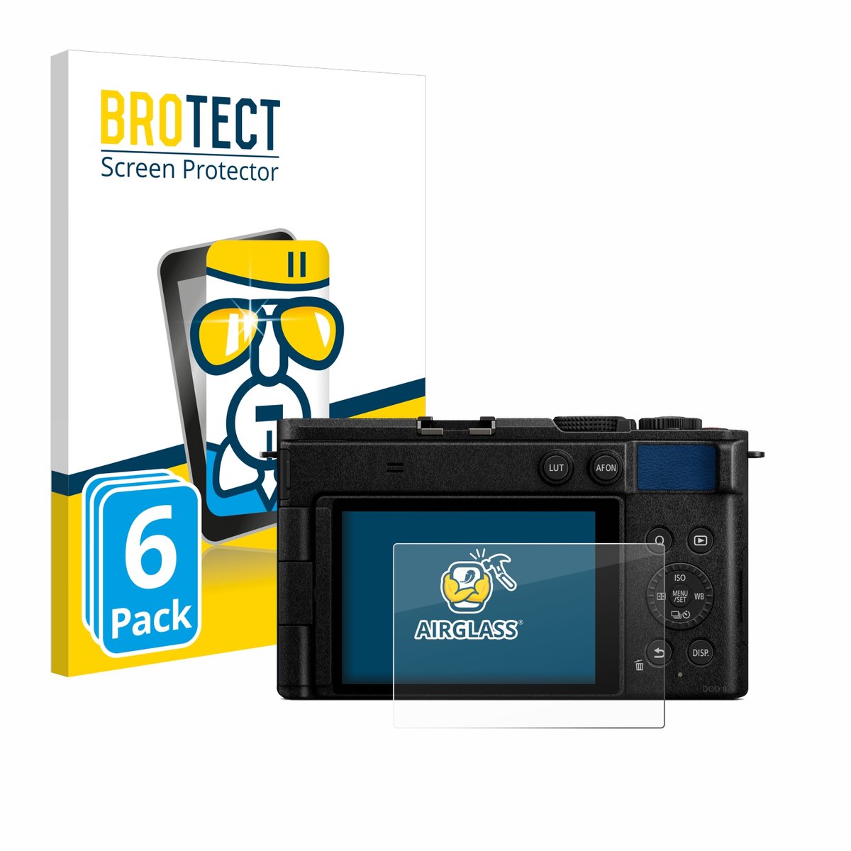 Screenprotector 6 Stuks voor Panasonic Lumix DC-S9 Beschermglas transparant