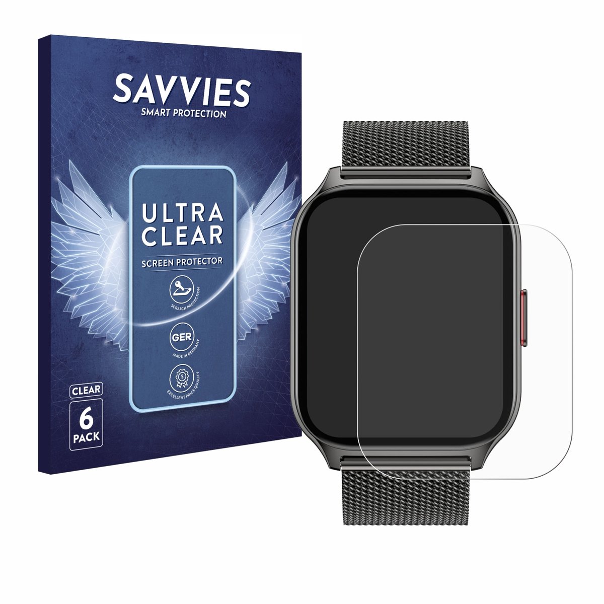 Savvies - Screenprotector voor Popglory P95 2" - Folie Beschermfolie transparant 6 Stuks
