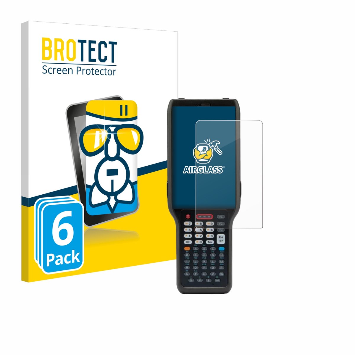 Screenprotector 6 Stuks voor Honeywell Ck62 Beschermglas transparant