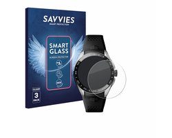 3 Stuks Savvies Screenprotector - geschikt voor TAG Heuer Connected Calibre E5 (45 mm) - beschermfolie glas transparant