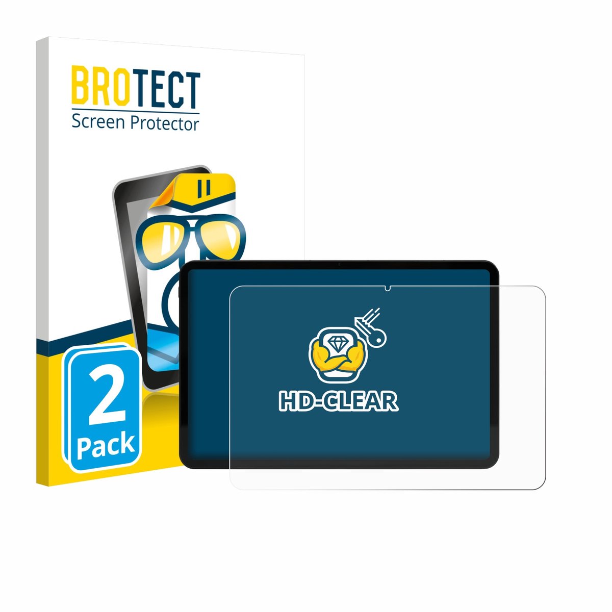 BROTECT - Screenprotector voor Volla Tablet 12.3" - Folie Beschermfolie transparant 2 Stuks