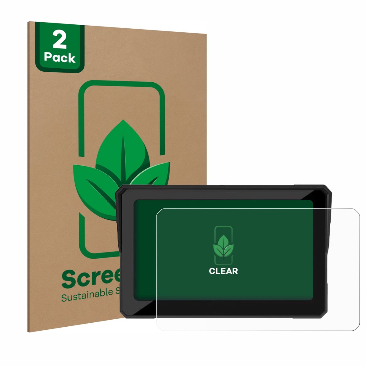 ScreenLeaf - Screenprotector voor Carpuride W702 / W702B / W702H / W712D / W702BS 7" - Duurzame schermbescherming Folie Beschermfolie transparant 2 Stuks