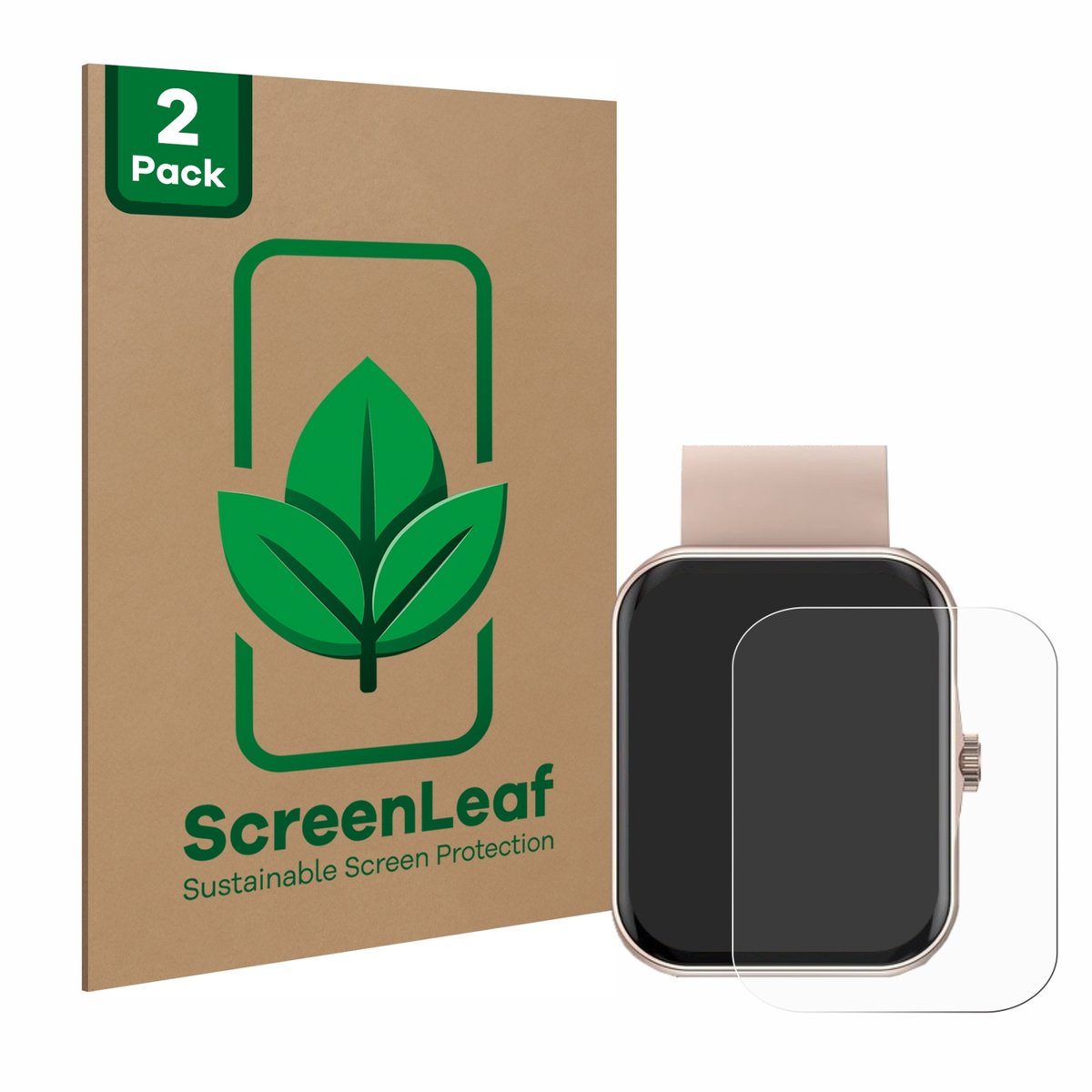 2 Stuks Screenprotector voor Mutoy Smartwatch 1.83" - Hoogwaardige Beschermfolie transparant