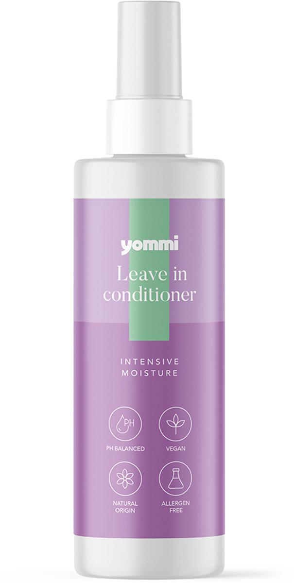 Yommi Intensive Moisture 200ml - sprayconditioner die de huid en vacht intensief hydrateert en ontklit - ideaal voor droge - doffe - of snel klittende vachten - zonder uitspoelen - dagelijks gebruik - Vegan- gezonde glans