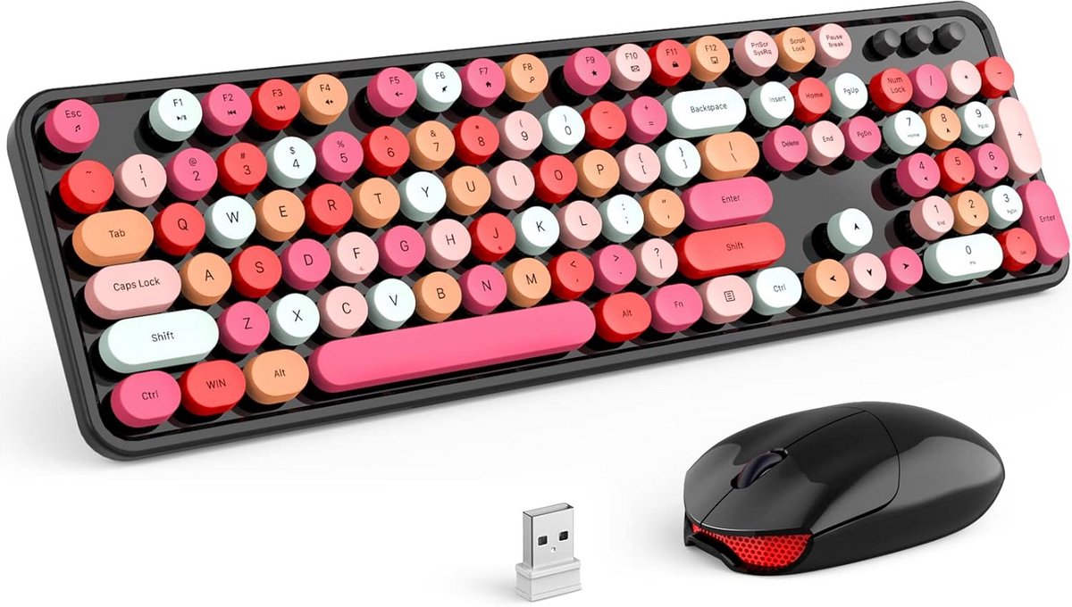 BIIOONES gebruiksvriendelijke USB-muis, 1000 dpi, geschikt voor zowel rechter- als linkshandigen, compatibel met pc, mac en laptop – zwart