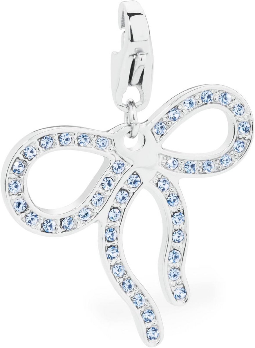 Damesbedel van roestvrij staal 316L met strik en kristallen