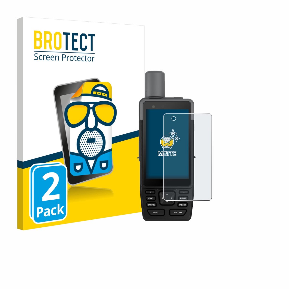 BROTECT - Screenprotector voor Garmin GPSMAP H1 - Folie Beschermfolie matte 2 Stuks