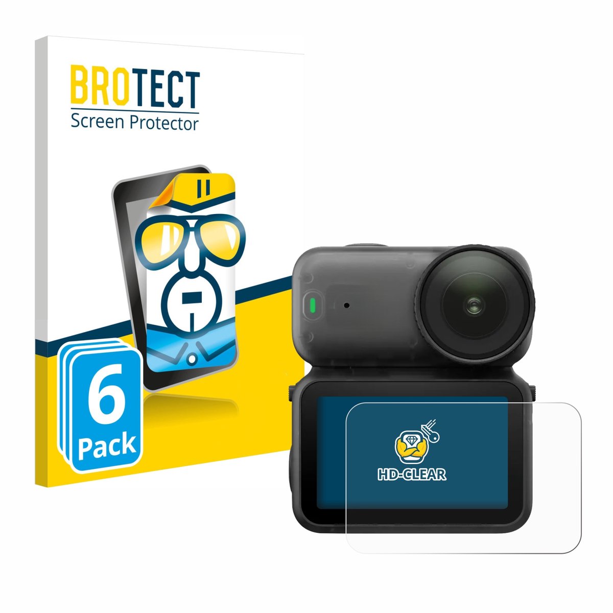 BROTECT - Screenprotector voor DJI Osmo Nano - Folie Beschermfolie transparant 6 Stuks