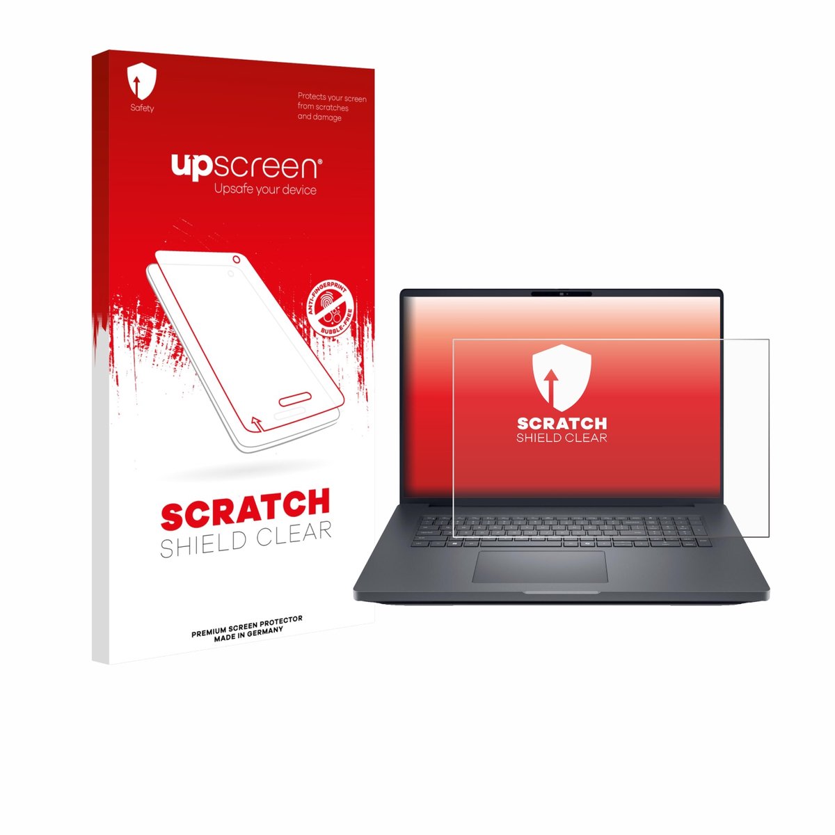 upscreen - Screenprotector voor Dell Pro Max 18 - Folie Beschermfolie transparant