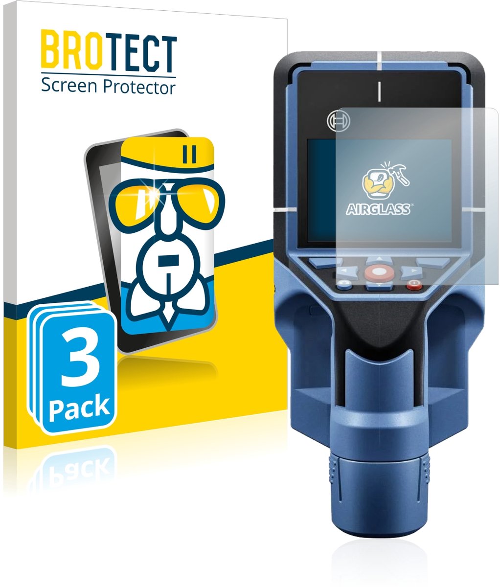 Screenprotector 3 Stuks voor Bosch D-tect 200 C Wallscanner Beschermglas transparant