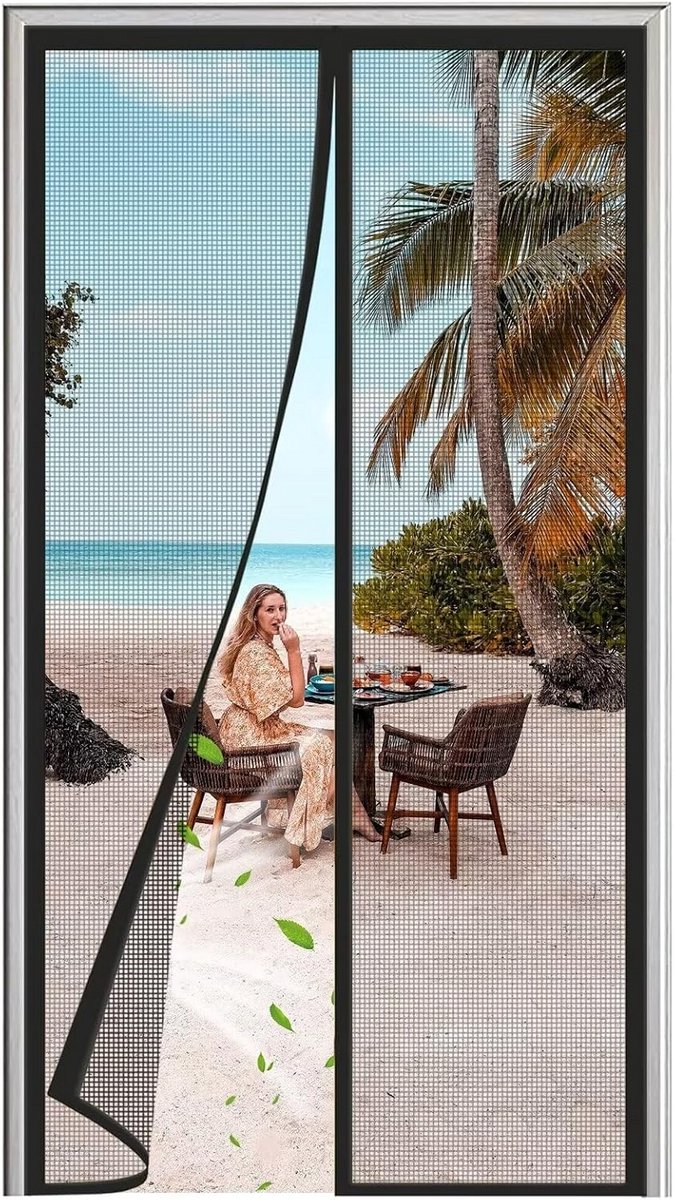 Hor voor Caravan Deur 140x240cm - Magnetische Insektendeur voor Camper en Balkon