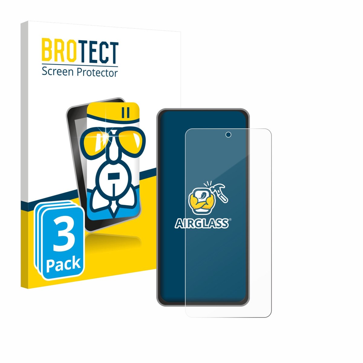 Screenprotector 3 Stuks voor realme GT 7T Beschermglas transparant