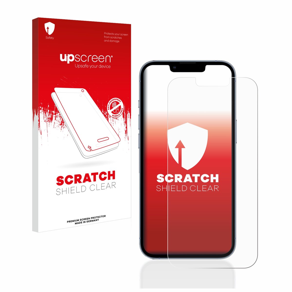 upscreen - Screenprotector voor Apple iPhone 13 Pro - Folie Beschermfolie transparant