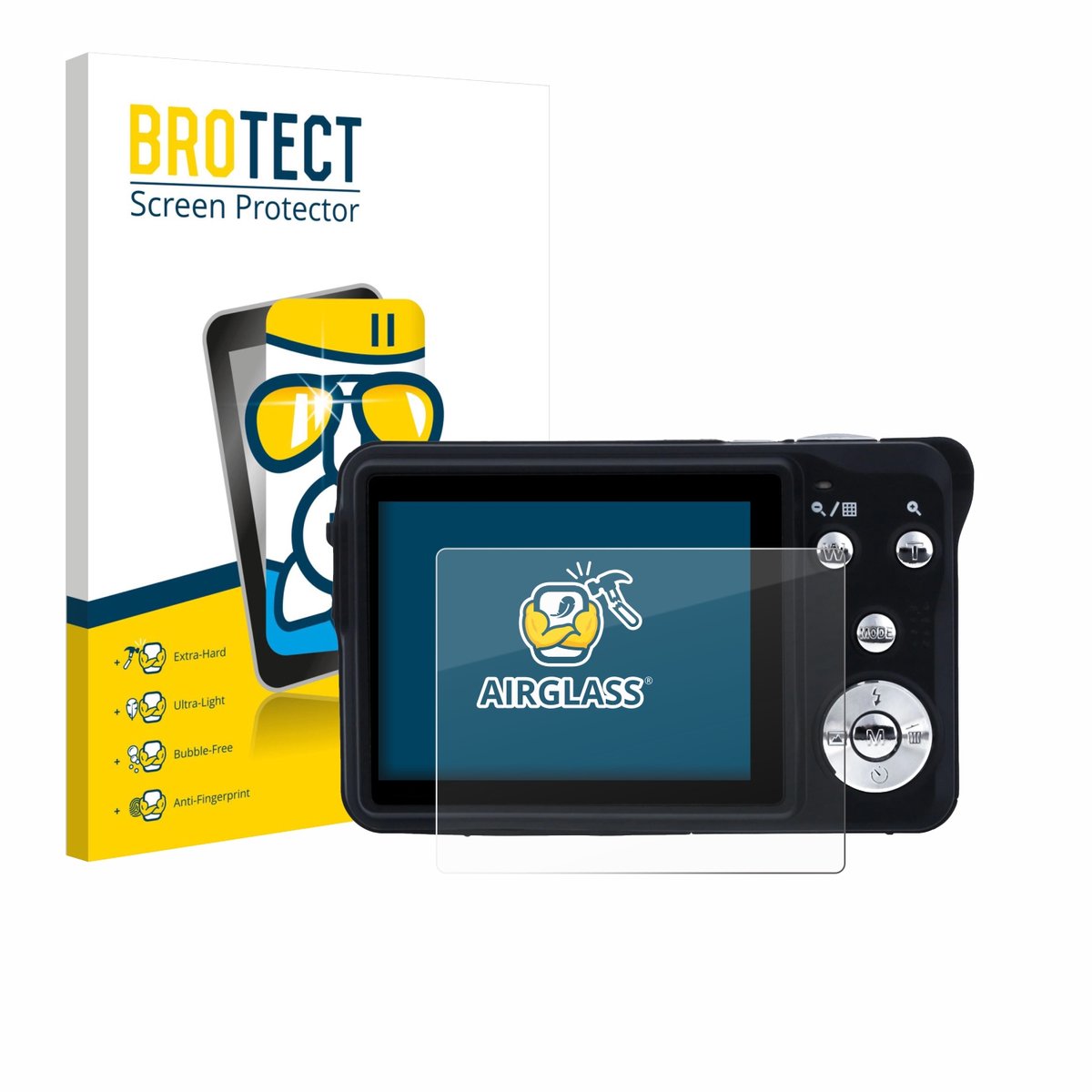 Screenprotector voor Rollei Compactline 880 Beschermglas transparant