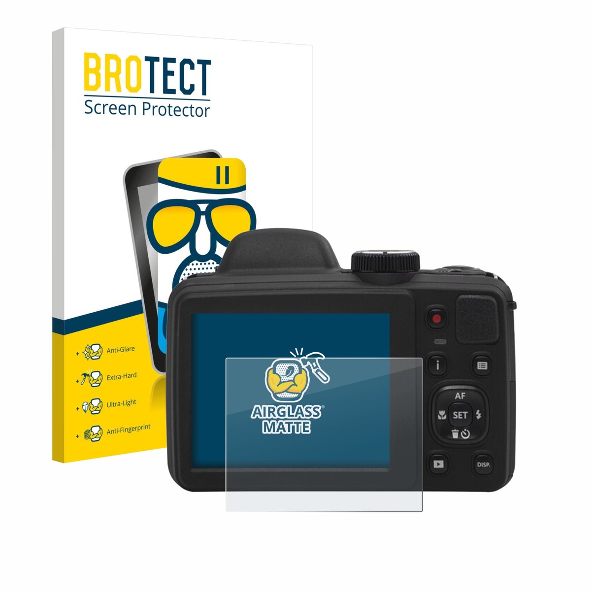 BROTECT - Screenprotector voor Kodak Pixpro AZ405 - Folie Beschermfolie Beschermglas matte