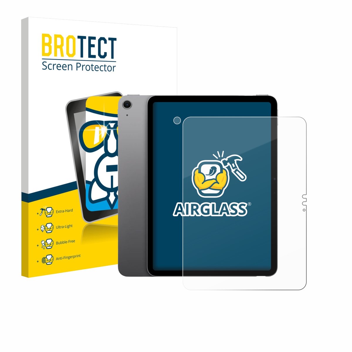Screenprotector voor Apple iPad Air 11" M3 2025 (Voor+Camera) Beschermglas transparant
