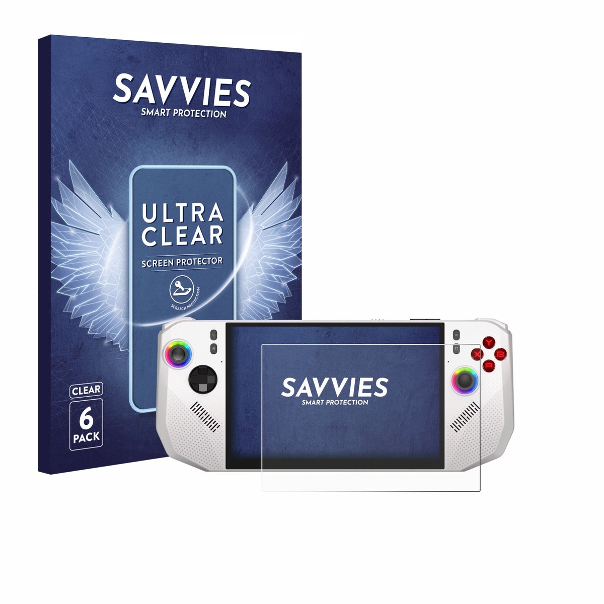 Savvies - Screenprotector voor MSI Claw A8 BZ2EM - Folie Beschermfolie transparant 6 Stuks