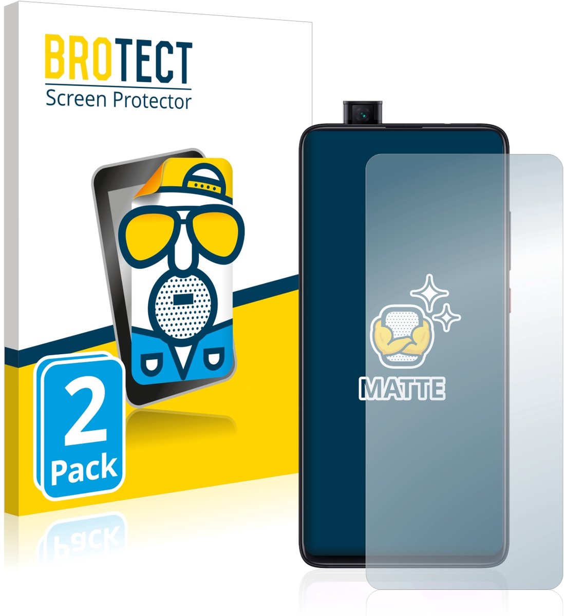 BROTECT - Screenprotector voor Xiaomi Mi 9T - Folie Beschermfolie matte 2 Stuks