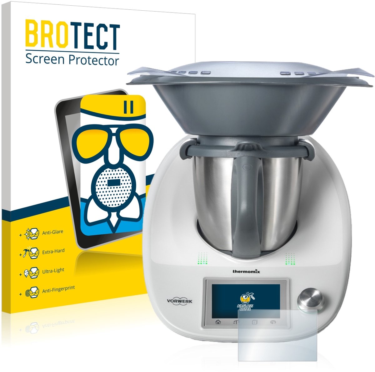 BROTECT - Screenprotector voor Vorwerk Bimby TM5 - Folie Beschermfolie Beschermglas matte