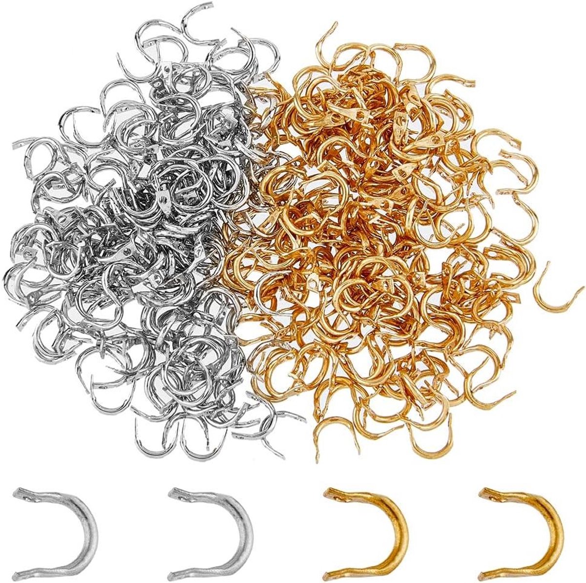 Allecto- Vissen Spinner Clevis - Vissen - Gemakkelijk Spin - Zilver - Spinnerbait Onderdelen - U-vormige - Vissen Lepel - Voor Lokken Maken - Vissen Spinnerbait Accessoire