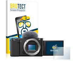 BROTECT - Screenprotector voor Sony Alpha ZV-E10 - Folie Beschermfolie transparant 2 Stuks