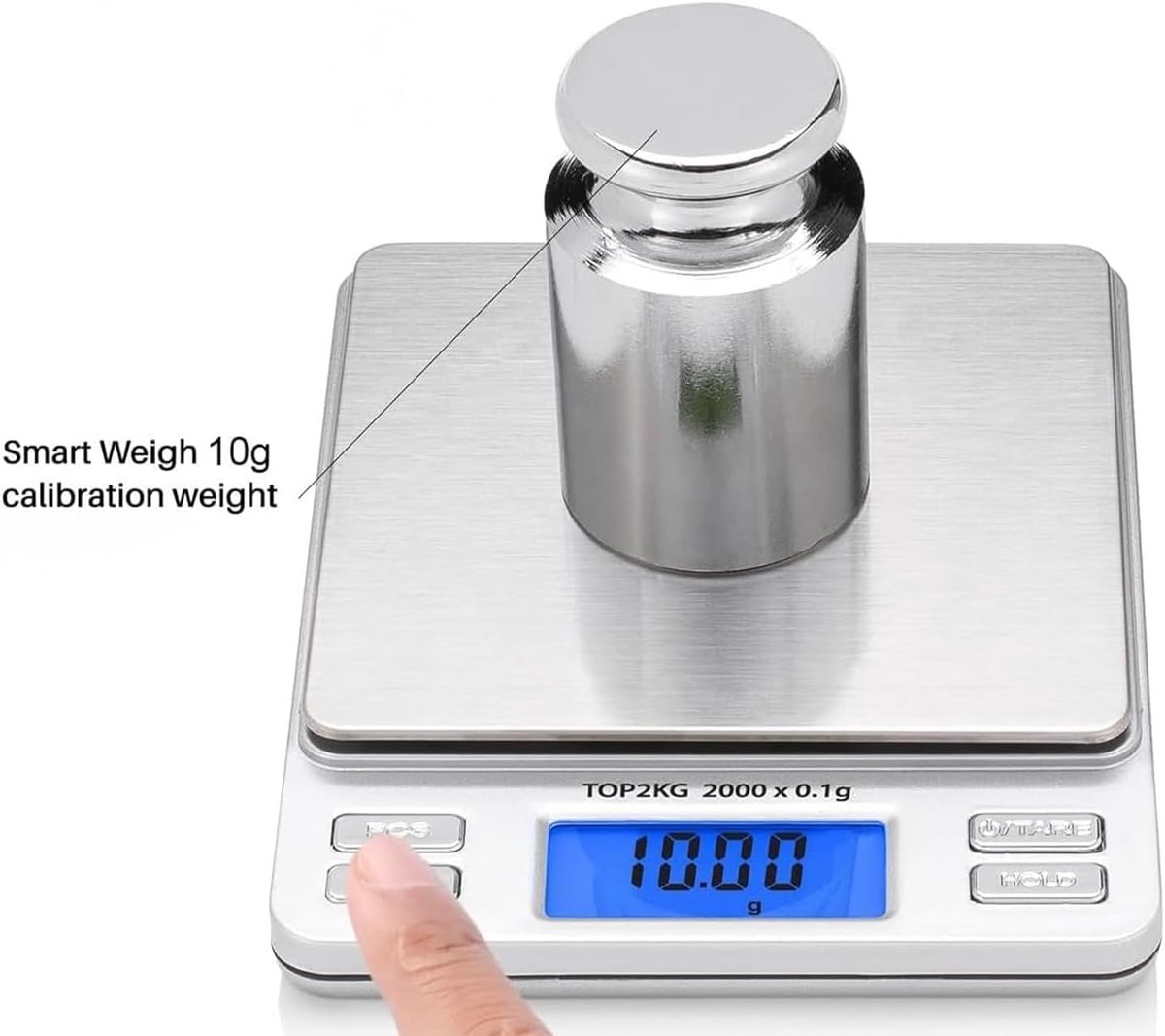 Kalibratiegewichten Set M1 Klasse 1g tot 20g voor Digitale en Laboratoriumweegschalen
