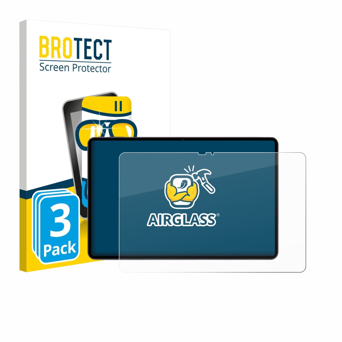 Screenprotector 3 Stuks voor VALE V12X LTE-8128 12.6" Beschermglas transparant